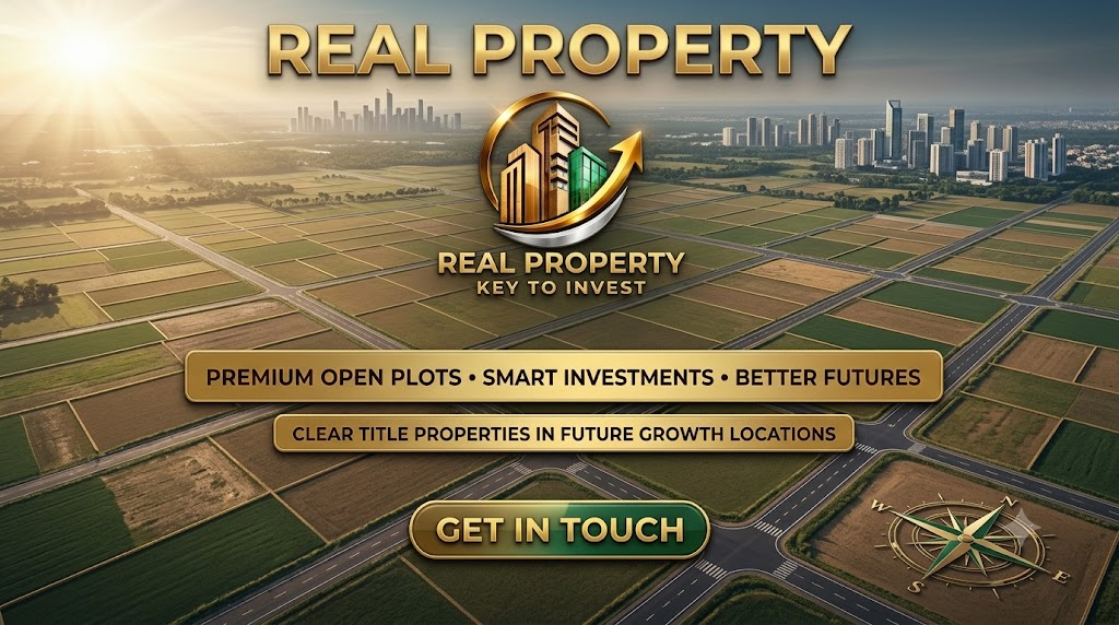Real Property - Premium open plots, smart investments, better futures. Clear title properties in future growth locations.